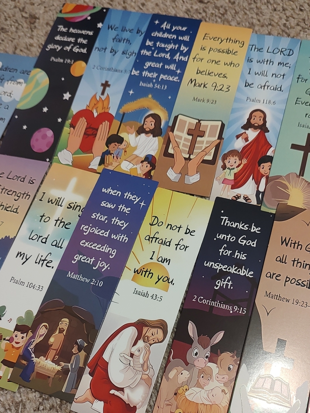 Scripture Bookmarks Set Of (14) - Picture 2 of 4